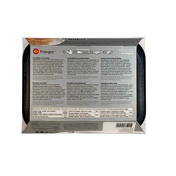 Bacalhau com natas 350 g / Dorsz zapiekany w kremowym sosie – 350 g