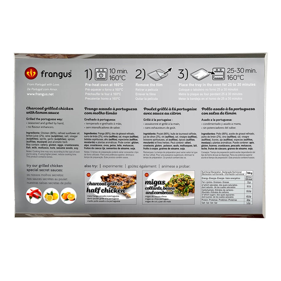 Frango assado molho limão 740 g / Kurczak z grilla w sosie cytrynowym – 740 g