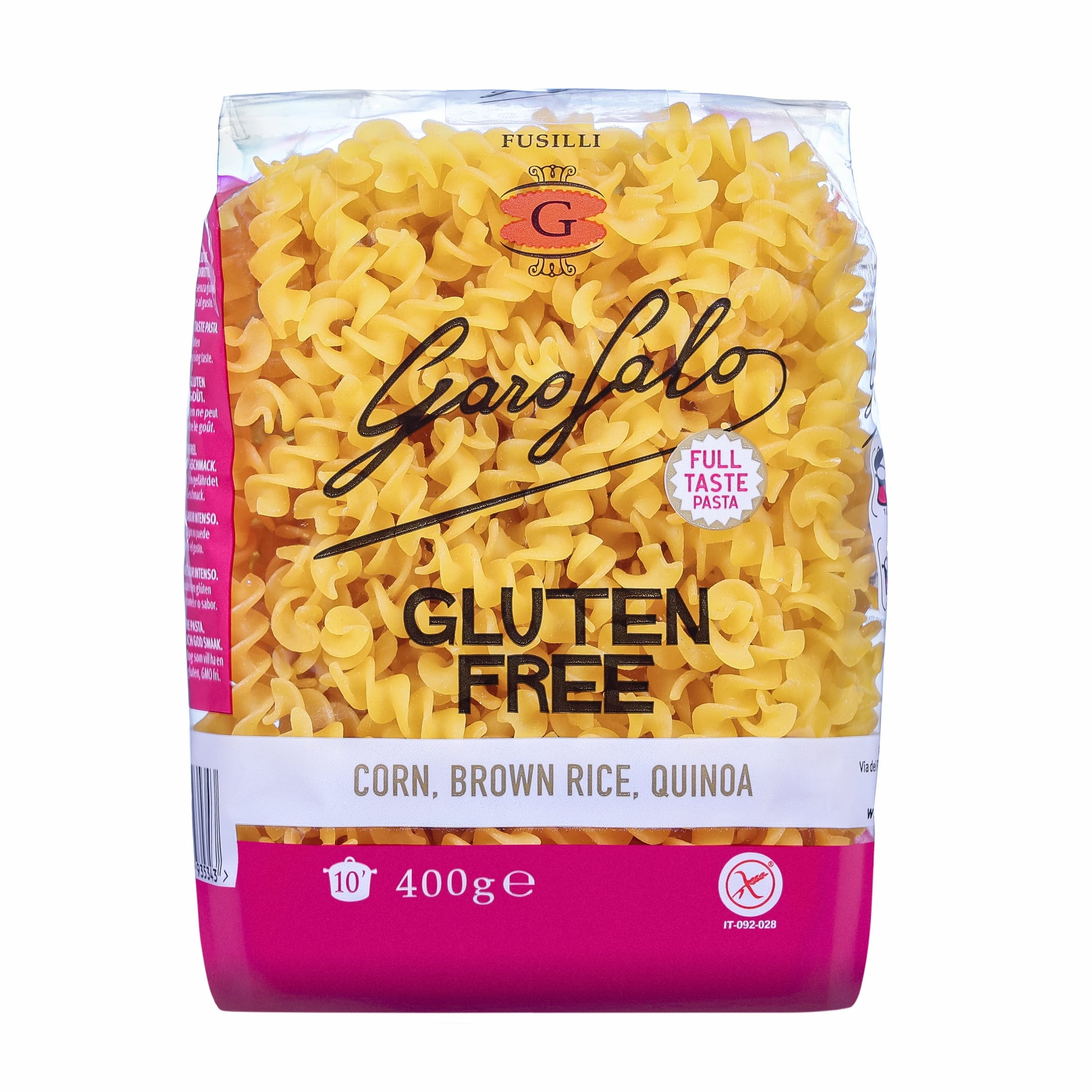 GAROFALO farfalle bezglutenowe świderki 400g foodsbrothers