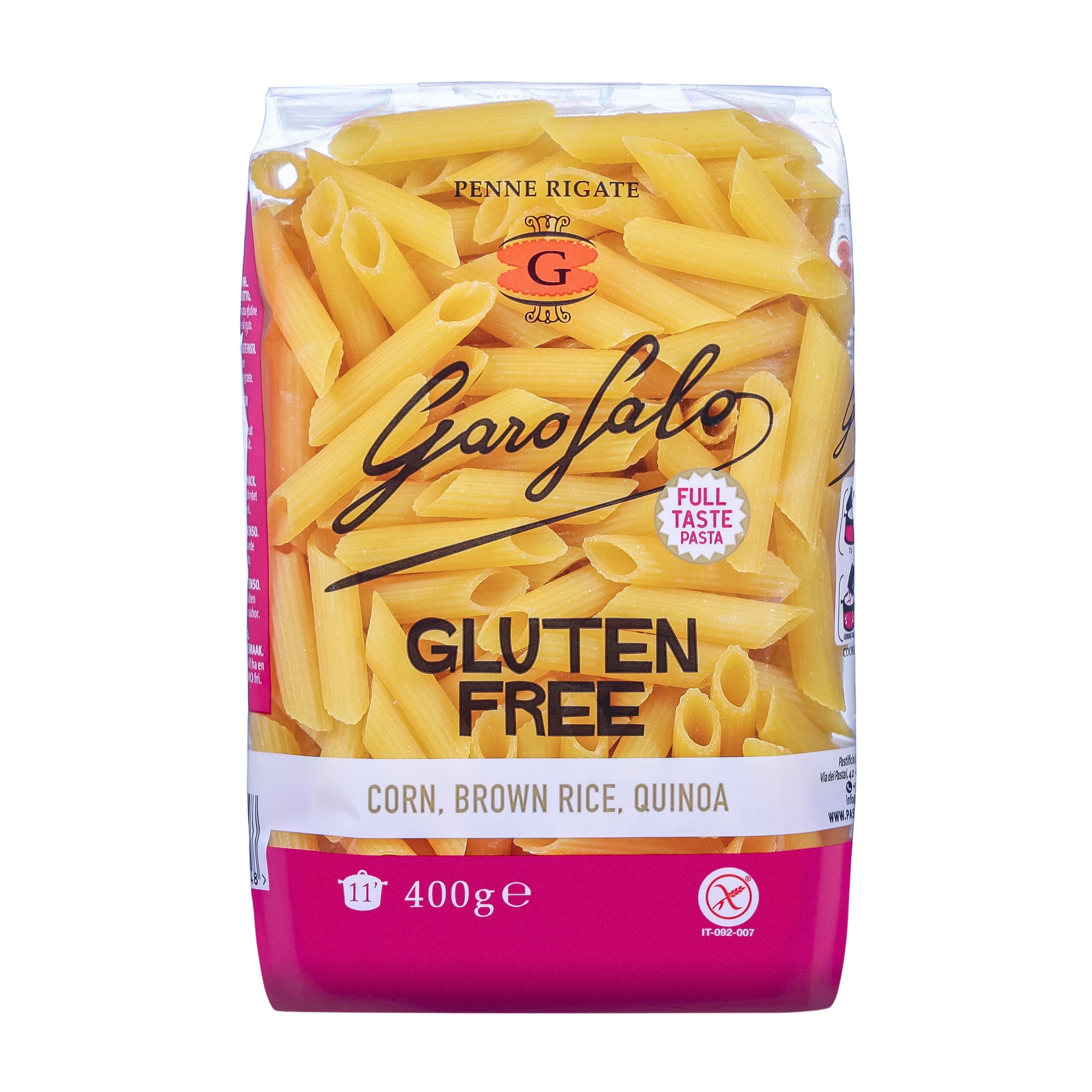 Makaron bezglutenowy włoski Garofalo penne rurki 400g foodsbrothers