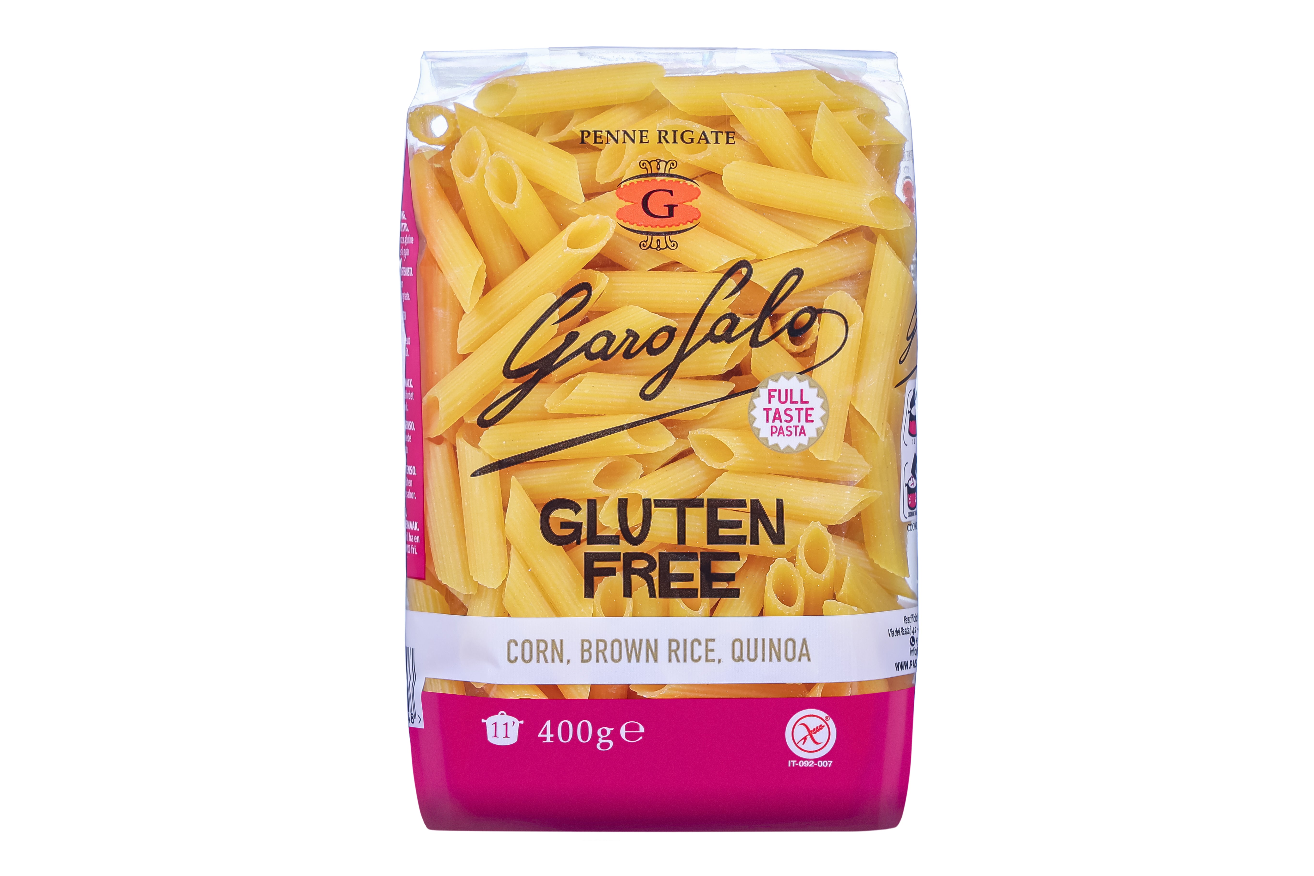 Makaron bezglutenowy włoski Garofalo penne rurki 400g