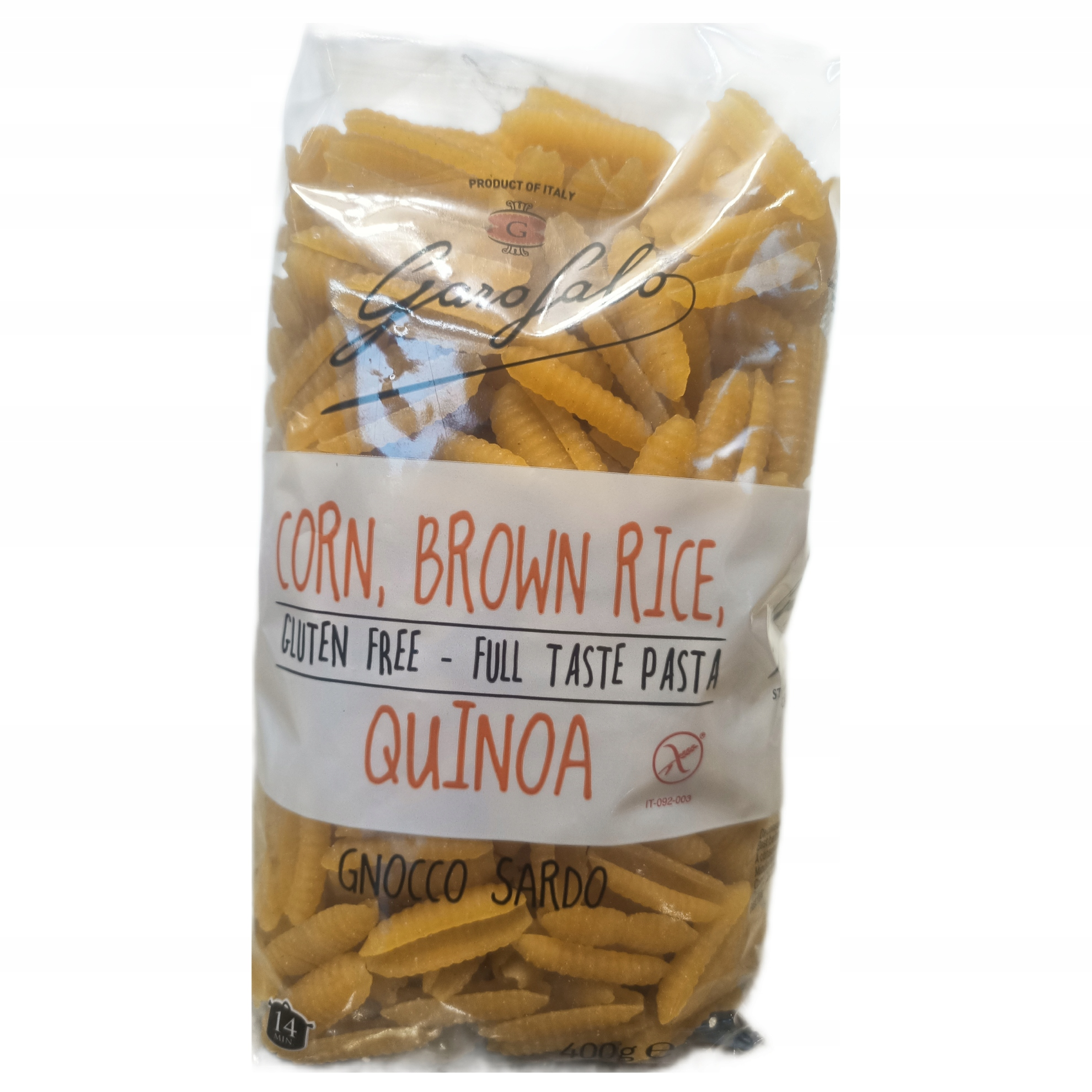 Włoski makaron bezglutenowy Garofalo Gnocco Sardo Senza Glutine 400g foodsbrothers